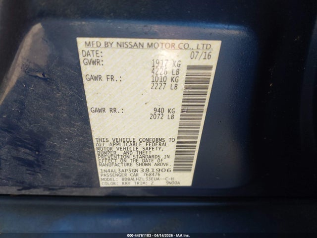 Nissan Altima 2.5 Sr