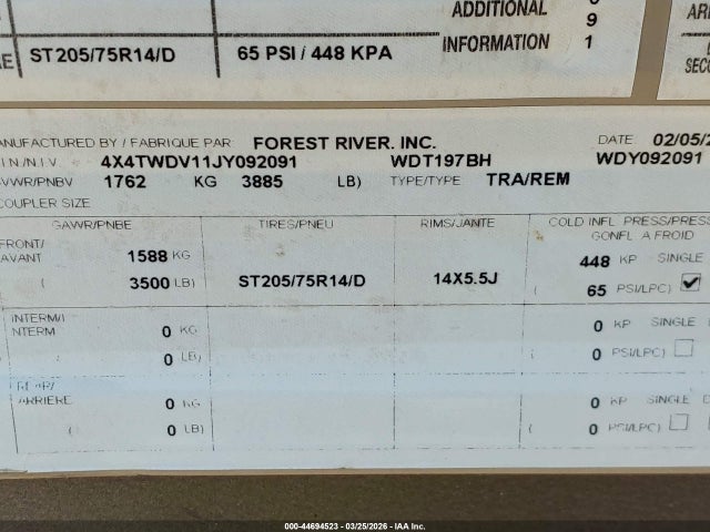 Forest River Wildwood X