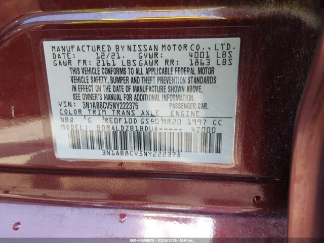 Nissan Sentra Sv Xtronic Cvt