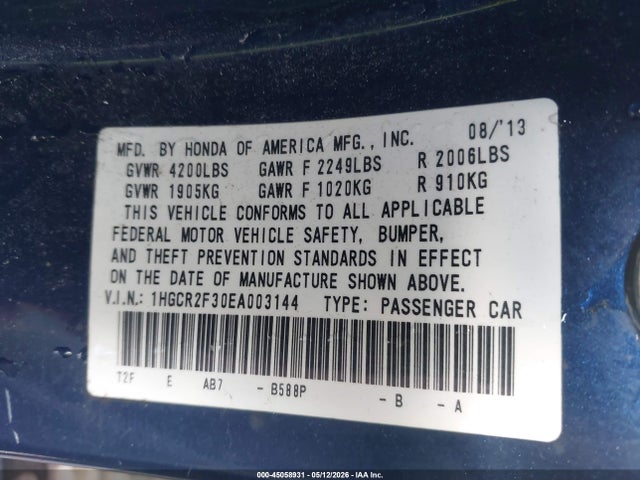 Honda Accord Lx