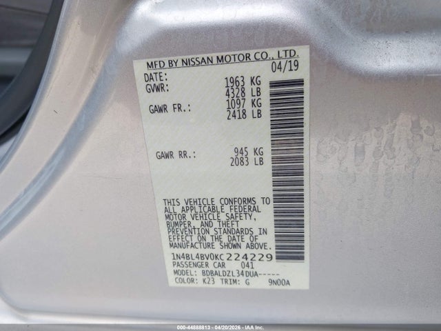 Nissan Altima 2.5 S