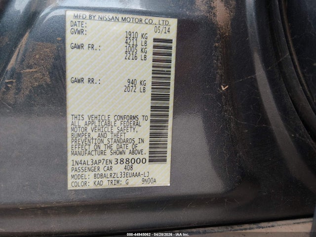 Nissan Altima 2.5 S