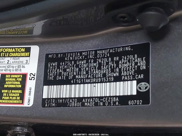 Toyota Camry Se