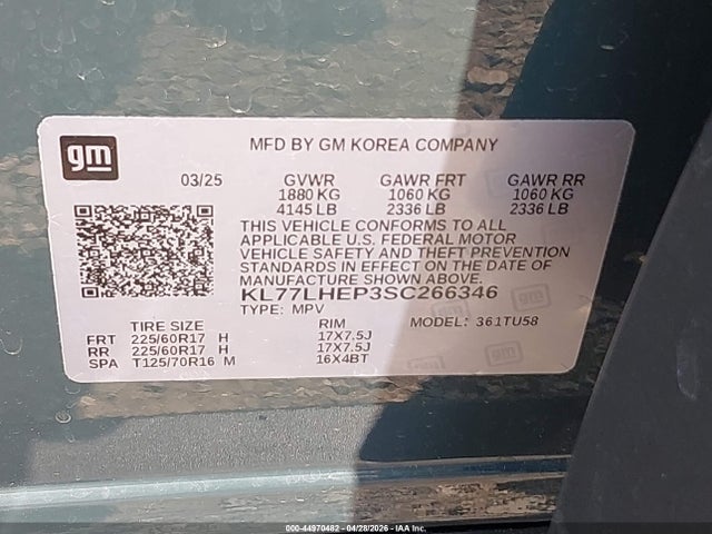 Chevrolet Trax Fwd Lt