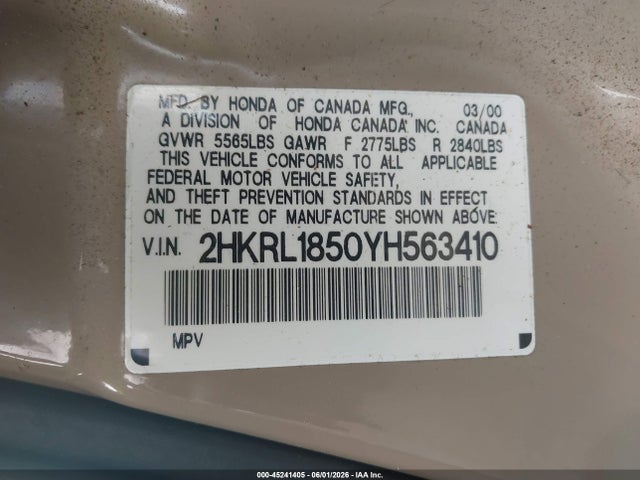 Honda Odyssey Lx