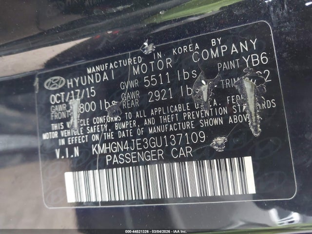 Hyundai Genesis 3.8