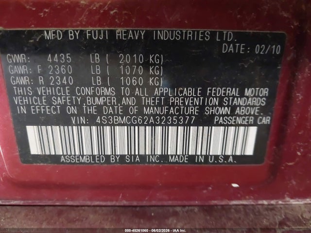 Subaru Legacy 2.5i Premium