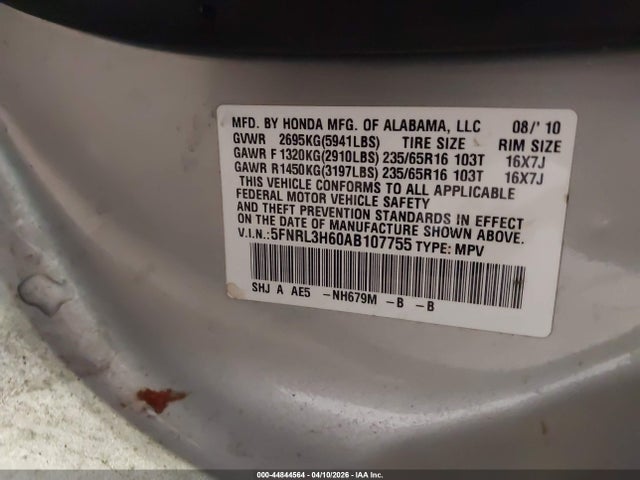 Honda Odyssey Ex-l