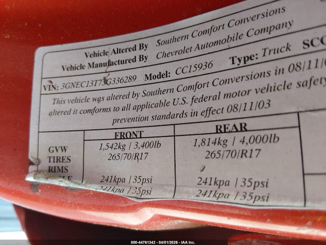 Chevrolet Avalanche 1500