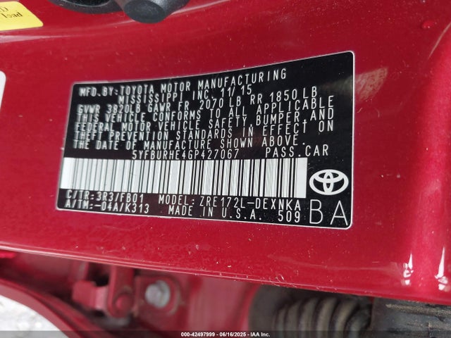 Toyota Corolla Le