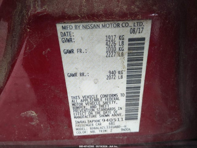 Nissan Altima 2.5 Sr