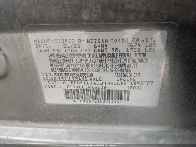 Nissan Versa 1.6 S