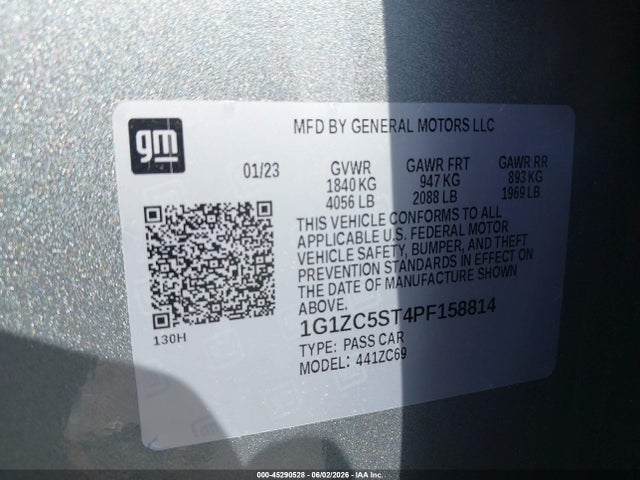 Chevrolet Malibu Fwd 1fl