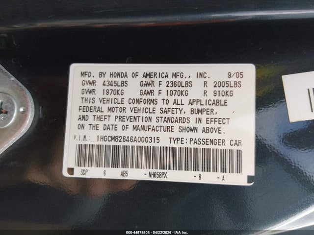 Honda Accord 3.0 Ex