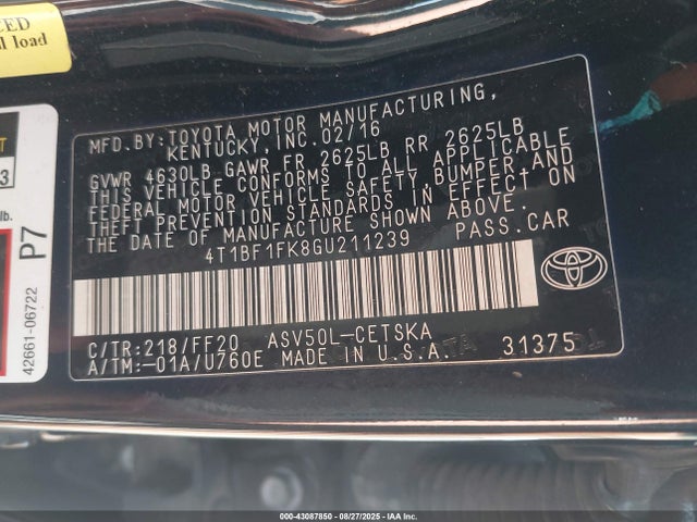 Toyota Camry Se