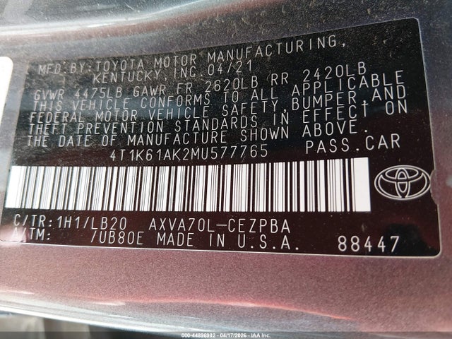 Toyota Camry Xse
