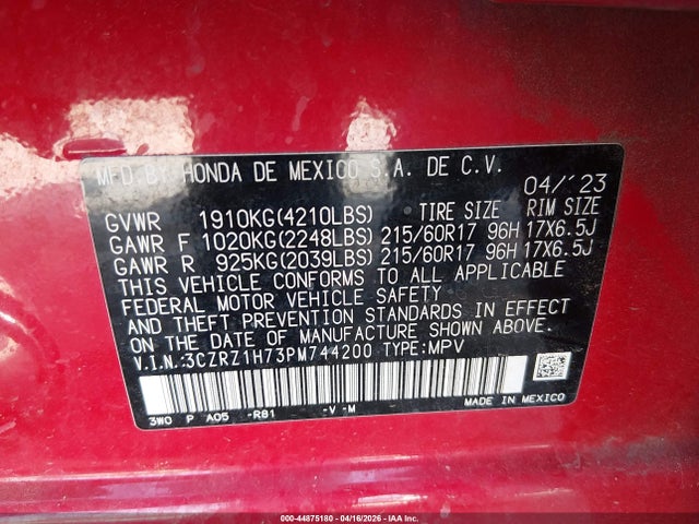 Honda HR-V 2wd Ex-l