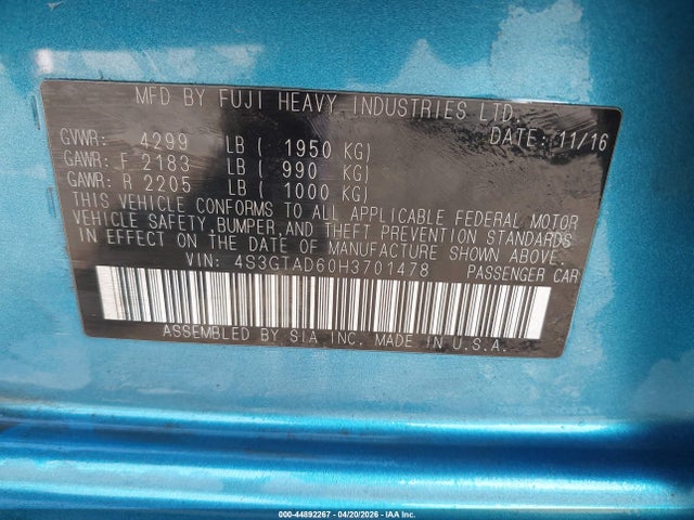 Subaru Impreza 2.0i Premium