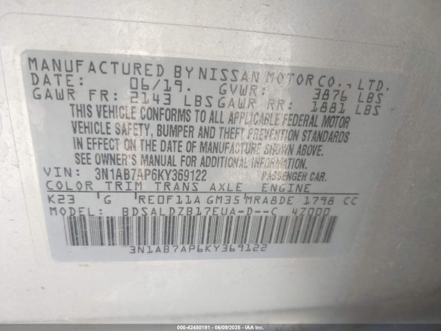 Nissan Sentra Sv