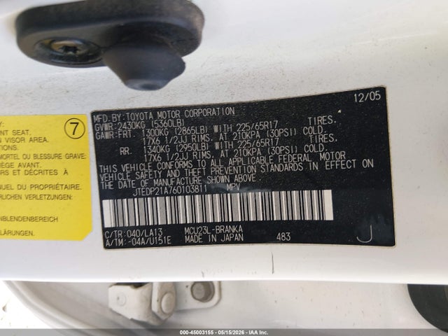 Toyota Highlander Limited V6