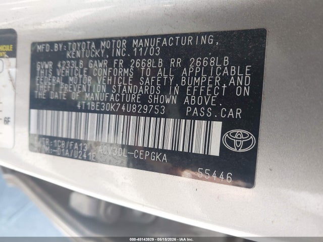 Toyota Camry Xle