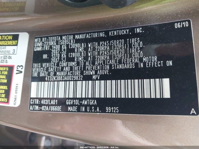 Toyota Venza Base V6