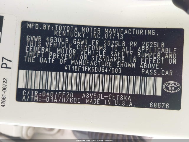 Toyota Camry Se