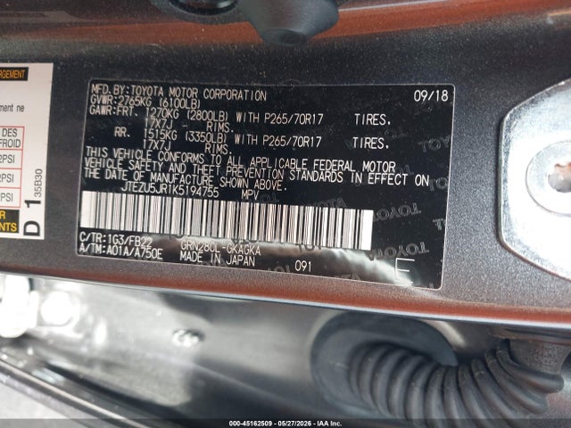 Toyota 4Runner Sr5
