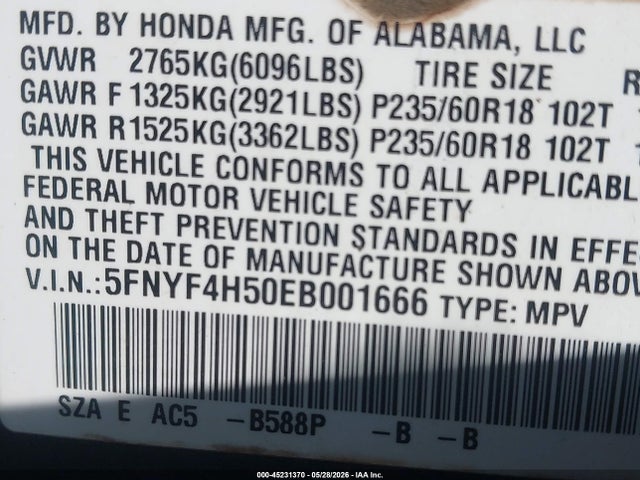 Honda Pilot Ex-l