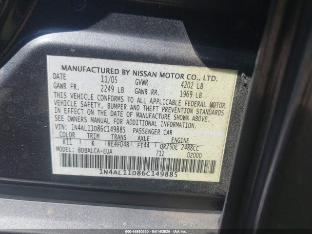 Nissan Altima 2.5 S