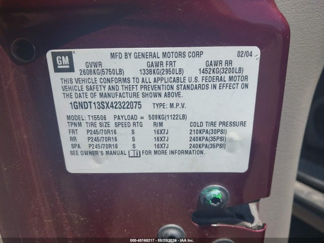 Chevrolet Trailblazer Ls