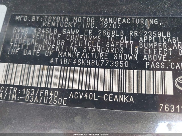 Toyota Camry Le