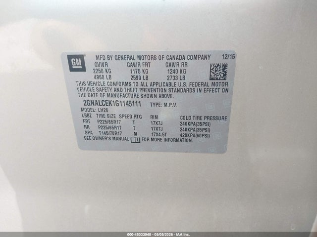Chevrolet Equinox Lt