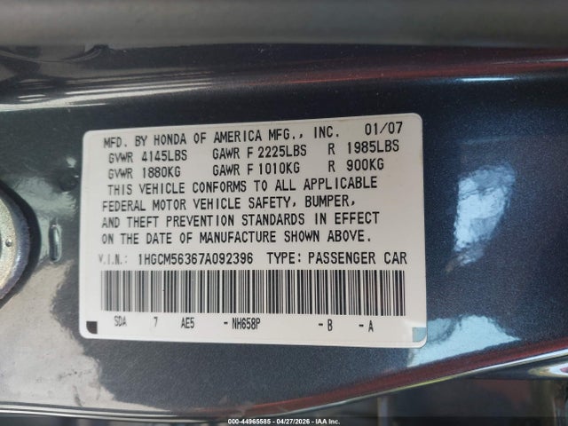 Honda Accord 2.4 Se