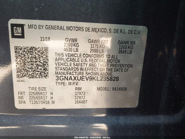 Chevrolet Equinox Lt