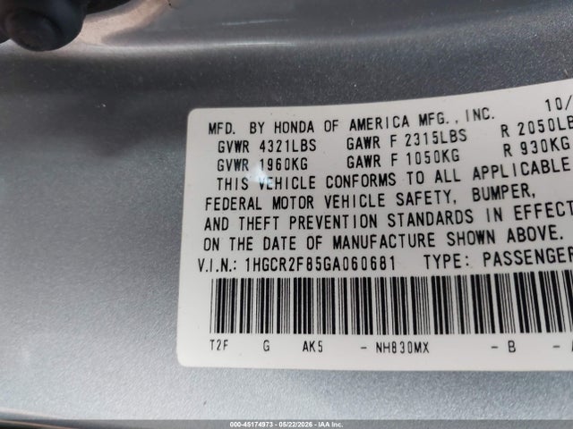 Honda Accord Ex-l