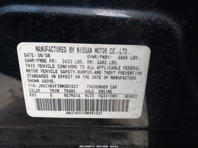 INFINITI G37x