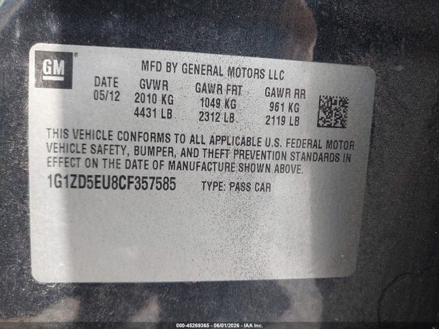 Chevrolet Malibu 2lt