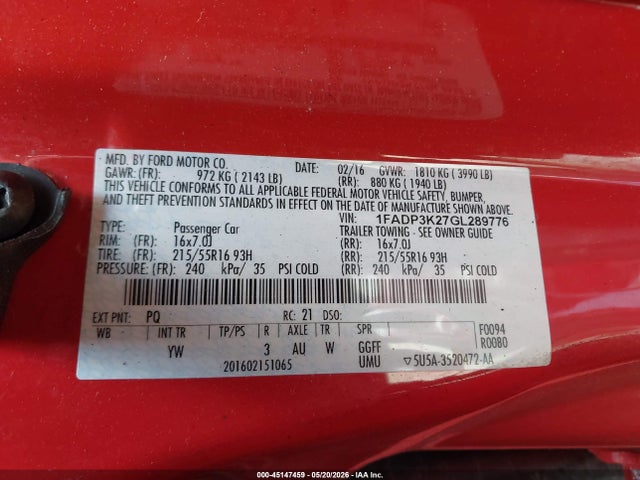 Ford Focus Se