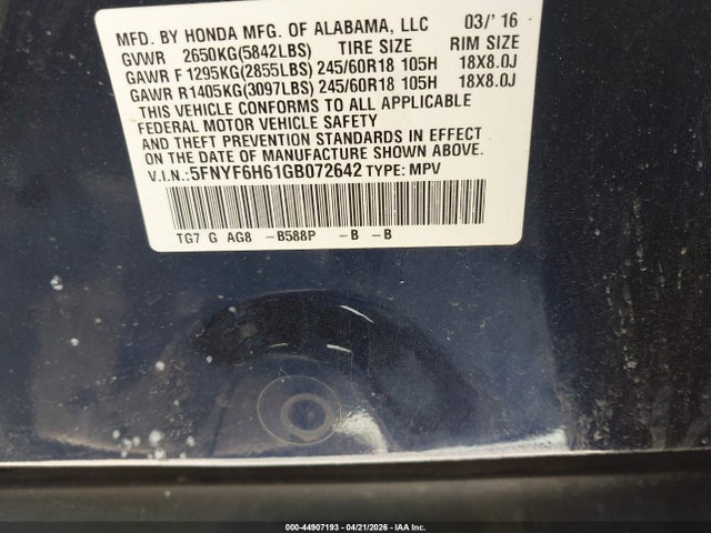 Honda Pilot Ex-l