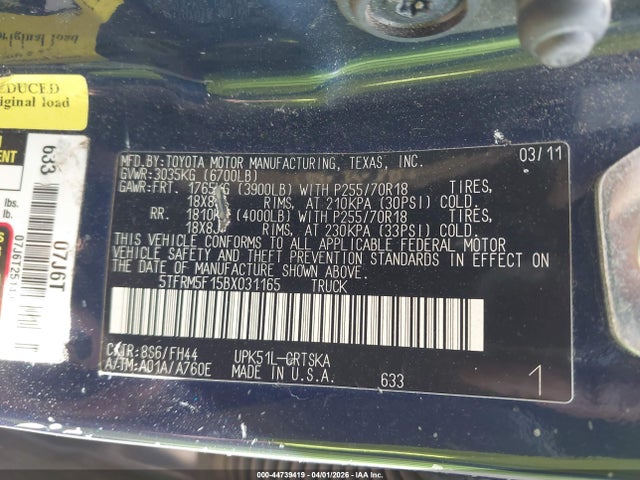 Toyota Tundra Grade 4.6l V8