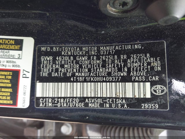 Toyota Camry Se