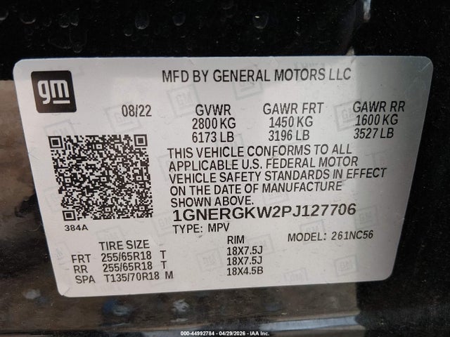 Chevrolet Traverse Fwd Lt Cloth