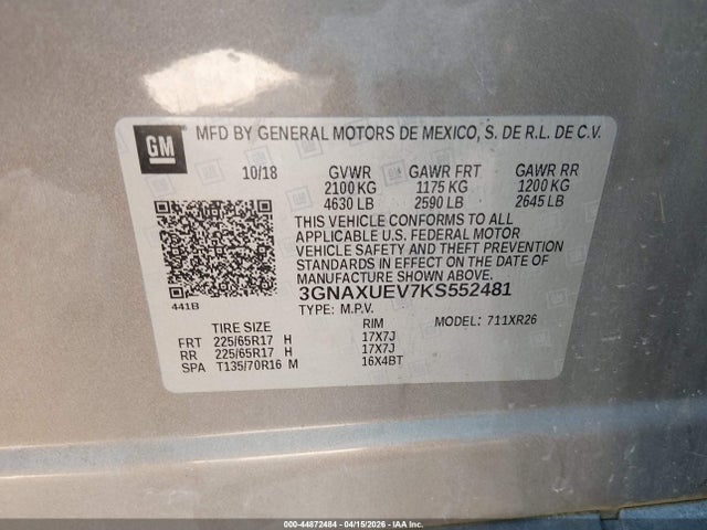 Chevrolet Equinox Lt