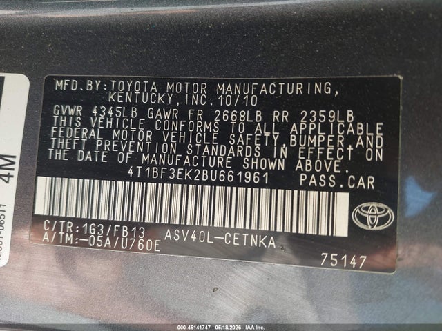 Toyota Camry Le