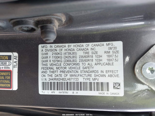 Honda CR-V Awd Ex-l
