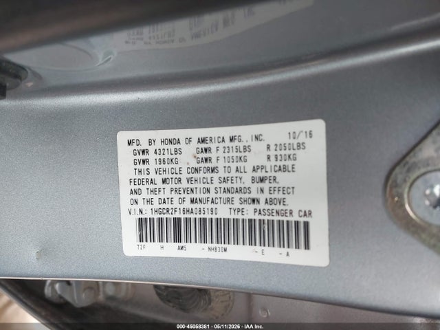 Honda Accord Sport Se