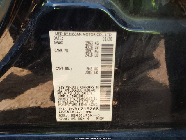 Nissan Altima S Fwd