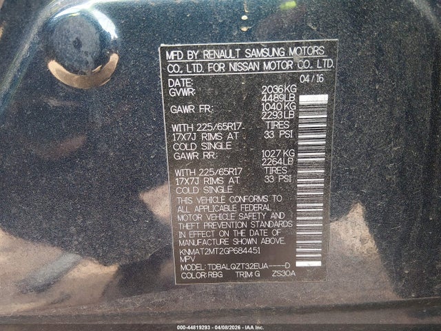 Nissan Rogue Sv