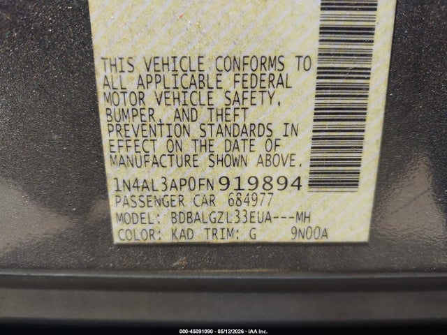 Nissan Altima 2.5 S